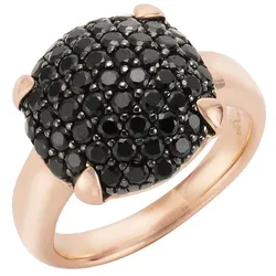 Jamelli Ring 925/- Sterling Silber Onyx schwarz Ringe   Damen 
