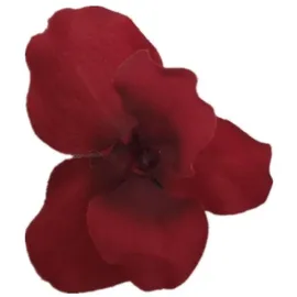 2474U Kunstblüte Orchidee rot 10 cm 3er-Set, naturgetreue Seidenblüte