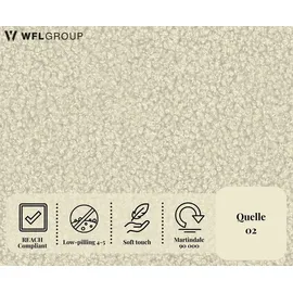 WFL GROUP Boxspringbett mit Bettkasten – Polsterbett 140 x 200 cm mit H4 Taschenfederkern Matratze & 5 cm Topper – Stauraumbett mit hohem Kopftei... - Creme/Weiß