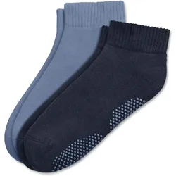 Tchibo - 2 Paar Yogasocken - Damen - Gr. 35-38 - blau