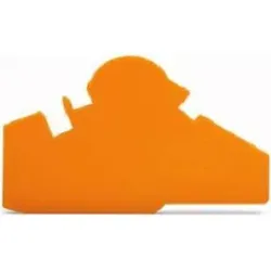 WAGO GmbH& Co. KG Abschluß- u.Trennplatte orange, 1,5mm dick 282-386