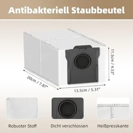 nixoot 20 Stück Zubehörset für X40 Ultra Complete/X40 Master/L40 Ultra Hauptbürste/Staubbeutel/Wischpads/HEPA Filter/Seitenbürste/Reinigungszubehör