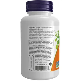 NOW Foods Ginkgo Biloba Double Strength 120 mg veg Kapseln 100 St.