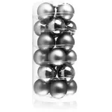 COM-FOUR com-four® 24x Weihnachtskugeln, Christbaumkugeln aus echtem Glas für Weihnachten, Baumschmuck für den Christbaum, Ø 6 cm