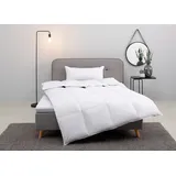 OTTO home Daunenbettdecke + Kopfkissen OTTO HOME "Cavanelle Bettdecke 135x200 cm, 155x220 cm", weiß, B/L: 155cm x 220cm Anzahl Teile 1, B/L: 40cm x 80cm Anzahl Teile 1, Bezug: Baumwolle Füllung: Entendaune/-feder, warm, Bettdecken Bezug: 100% Baumwolle.