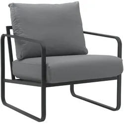 CLP Lounger Manea grau/Kunstleder