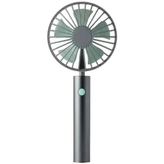 REMEMBER Handventilator Flow Graphit mit USB - Aluminiumgriff mit 3 Geschwindigkeitsstufen
