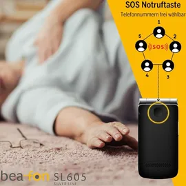 Bea-fon SL605 2G Schwarz/Silber ohne Netzteil