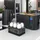 Arendo Frühstücks-Set Wasserkocher 1,5l, 4-Scheiben Toaster, 6er Eierkocher, Schwarz