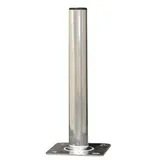 Premium X PremiumX Standfuß 60cm Ø 50mm Aluminium SAT Antennen-Mast Rohr-Ständer Mastfuß Flachdach Halterung für Satellitenschüssel