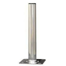 Premium X PremiumX Standfuß 60cm Ø 50mm Aluminium SAT Antennen-Mast Rohr-Ständer Mastfuß Flachdach Halterung für Satellitenschüssel