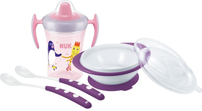 NUK Learn to Eat Set Girl Geschirrset