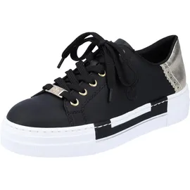 Rieker N4931 Damen Plateau Sneaker Schwarz 39