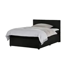 Möbel Kraft Boxspringbett 147 x 104 cm Schwarz