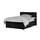 Möbel Kraft Boxspringbett 147 x 104 cm Schwarz