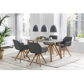 SalesFever Solna 200 x 76 x 90 cm grau
