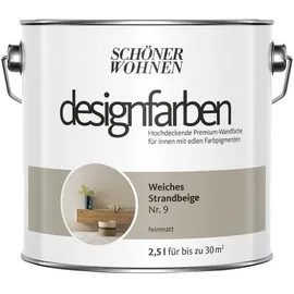Schöner Wohnen Designfarben 2,5 l weiches strandbeige