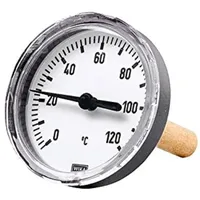 Riegler Bimetallthermom., G 1/2 hi., Tauchschaftlänge 100mm Ã ̃63,