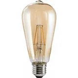 xavax LED-Filament, E27, 685lm ersetzt 53W, Vintagelampe, dimmbar, Amber Warmweiß (00112876)