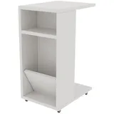 CaliCosy Beistelltisch Holzwerkstoff 40 x 63 x 15 cm weiß