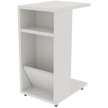 CaliCosy Beistelltisch Holzwerkstoff 40 x 63 x 15 cm weiß