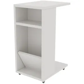 CaliCosy Beistelltisch Holzwerkstoff 40 x 63 x 15 cm weiß