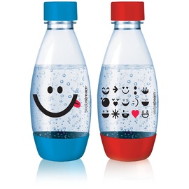 Sodastream PET-Flaschen 2 x 0,5 l blau/rot