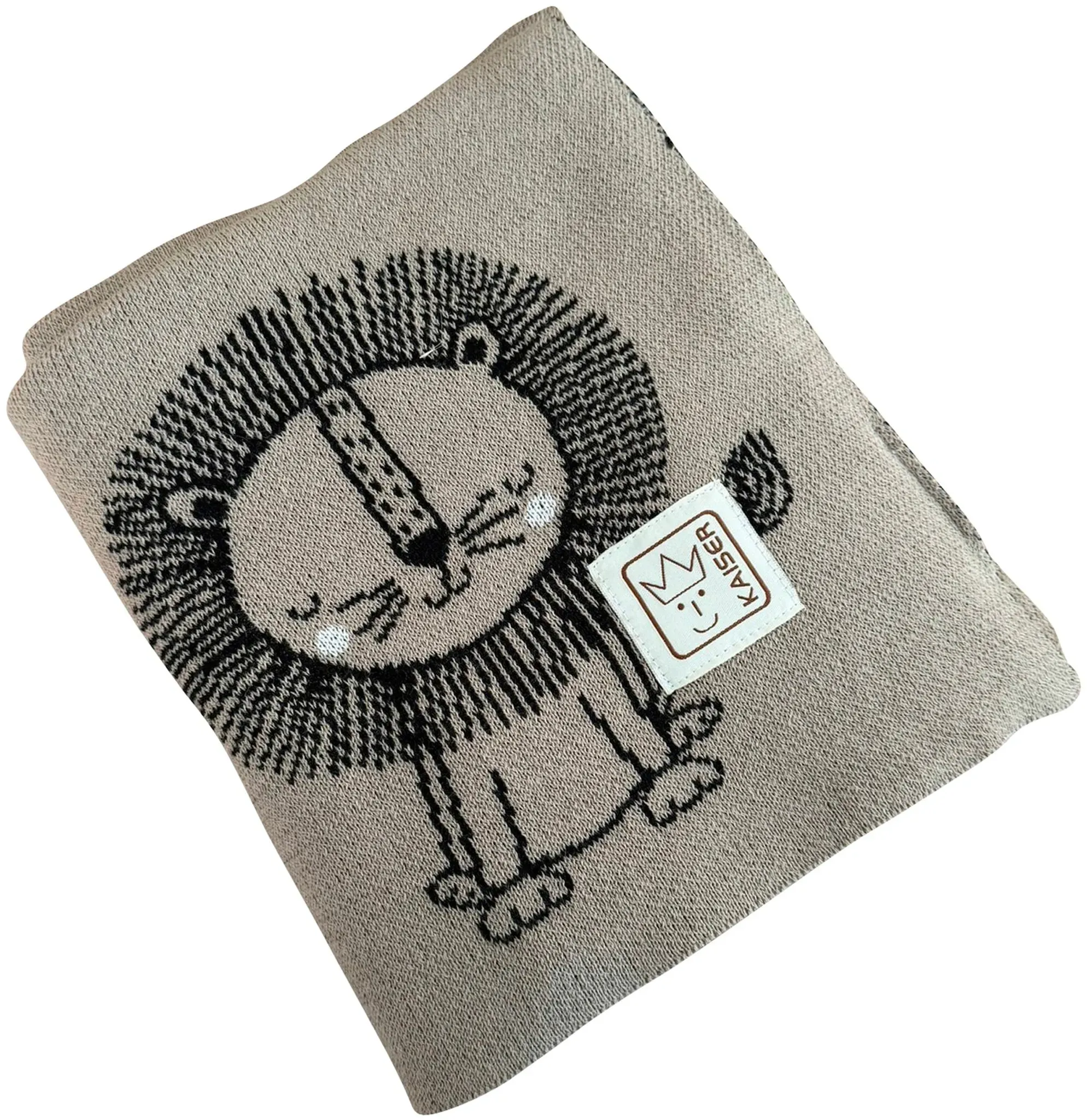 Kaiser Babydecke Strick 80x100 cm Organic Cotton, beige