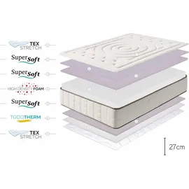 Moonia - Cashmere Premier Gel 27cm, 160x200cm