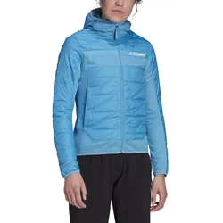 adidas Lauf-Isolationsjacke Terrex Hybrid blau Damen