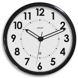 CEP Wanduhr analog 36cm Auto DST 11097 schwarz