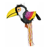 PartyPro Hawaii-Kostüm Pinata tropischer Tukan bunt 52 x 22 x 32 cm bunt