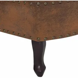 vidaXL Chaiselongue Kunstleder 0 x 0 x 0 cm Braun