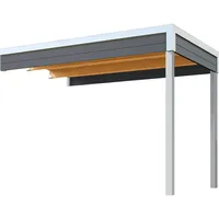 Weka Anbaudach für Gartenhaus Batu 1 dunkelgrau 300 x