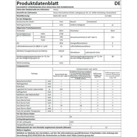 Amica KGCN 387 110 W Kühl-Gefrierkombination (231 l, 1700 mm hoch, Weiß)