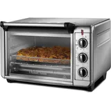 Russell Hobbs Backofen Airfryer [5-in-1: Heißluftfritteuse, Minibackofen, Grill, Toaster, Warmhaltefunktion] Express (22,8l, Pizza Ø 30cm, inkl. Frittierkorb,Backblech,Grillrost) Umluft- Ofen 26095-56