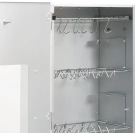 vidaXL Räucherofen silber