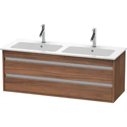 Duravit Waschtischunterschrank wandhängend „Ketho“ 127 × 48 × 47,5 cm in Nussbaum Natur