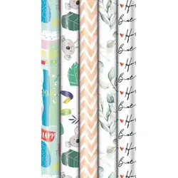 ZÖWIE Geschenkpapierrolle Recycling 2mx70cm 33053 525219 424219 Pure Nature