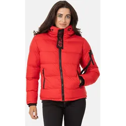 Winterjacke CIPO & BAXX "Jacken", Damen, Gr. XL, rot, 100% Polyester, unifarben, casual, regular fit normal, Langarm, Jacken, im modernen Look, WM138