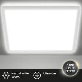 Briloner Slim Case 1 LED quadratisch 42 x 42 cm weiß
