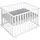 roba Laufgitter 75 x 100 cm weiß Bodenfarbe Style grau 202100WEV230