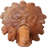 Aubaho Dekoobjekt Brunnenauslauf Eisen Löwe Brunnen Wasserspeier Garten Antik-Stil Gargo
