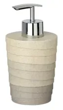 WENKO Cuzco Seifenspender, 200 ml 21294100 , Grau/ Beige