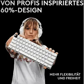 Logitech G PRO X 60 LIGHTSPEED, Gaming Tastatur, Mechanisch, Sonstiges, kabellos, White