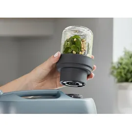 Kenwood Mini-Zerkleinerer & Grinder KAG30.000GY, Glaszubehör, Go Collection, Zerkleinerer & Grinder für Kenwood Go Küchenmaschine, 2 Glasbehälter, abnehmbare Edelstahlklingen, spülmaschinenfest, 100 ml