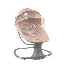 Kikkaboo Babywippe Winks 2 in 1 Stuhl, Moskitonetz, ?Timer, Musik, Fernbedienung pink