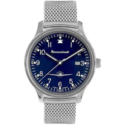 Messerschmitt ME42-108M Herren-Fliegeruhr Mesh-Band Blau