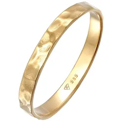 Elli PREMIUM Bandring Freundschaftsring Ehering 585er Gelbgold 56 Damen 