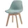 [en.casa] Kinderstuhl Elvdal 56 x 38 x 33 cm Buche grün mintgrün